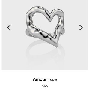 Sterling silver heart ring